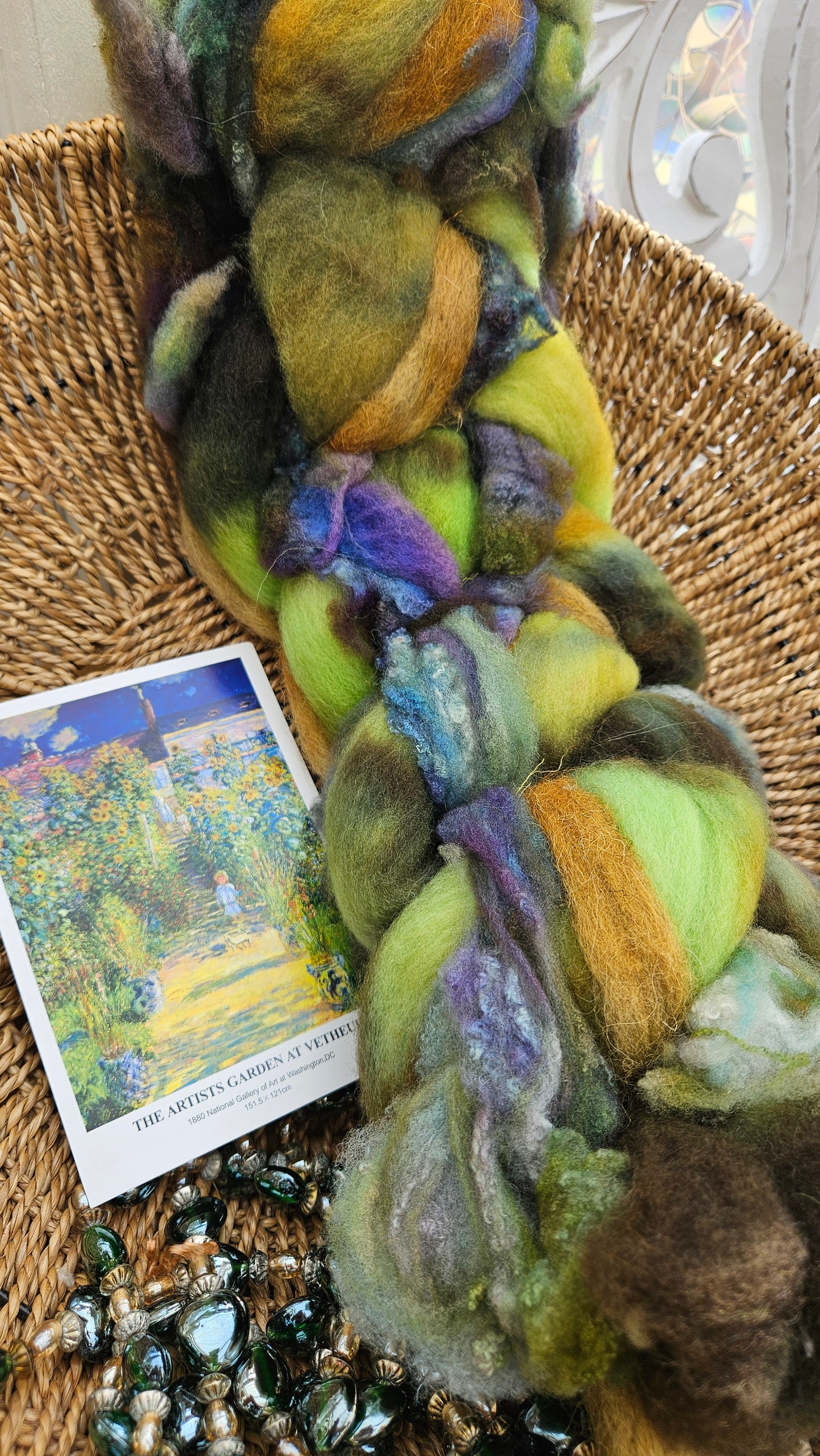 Monet Inspired Signature Art Roving - The Artists Garden 112 - 3.9 oz