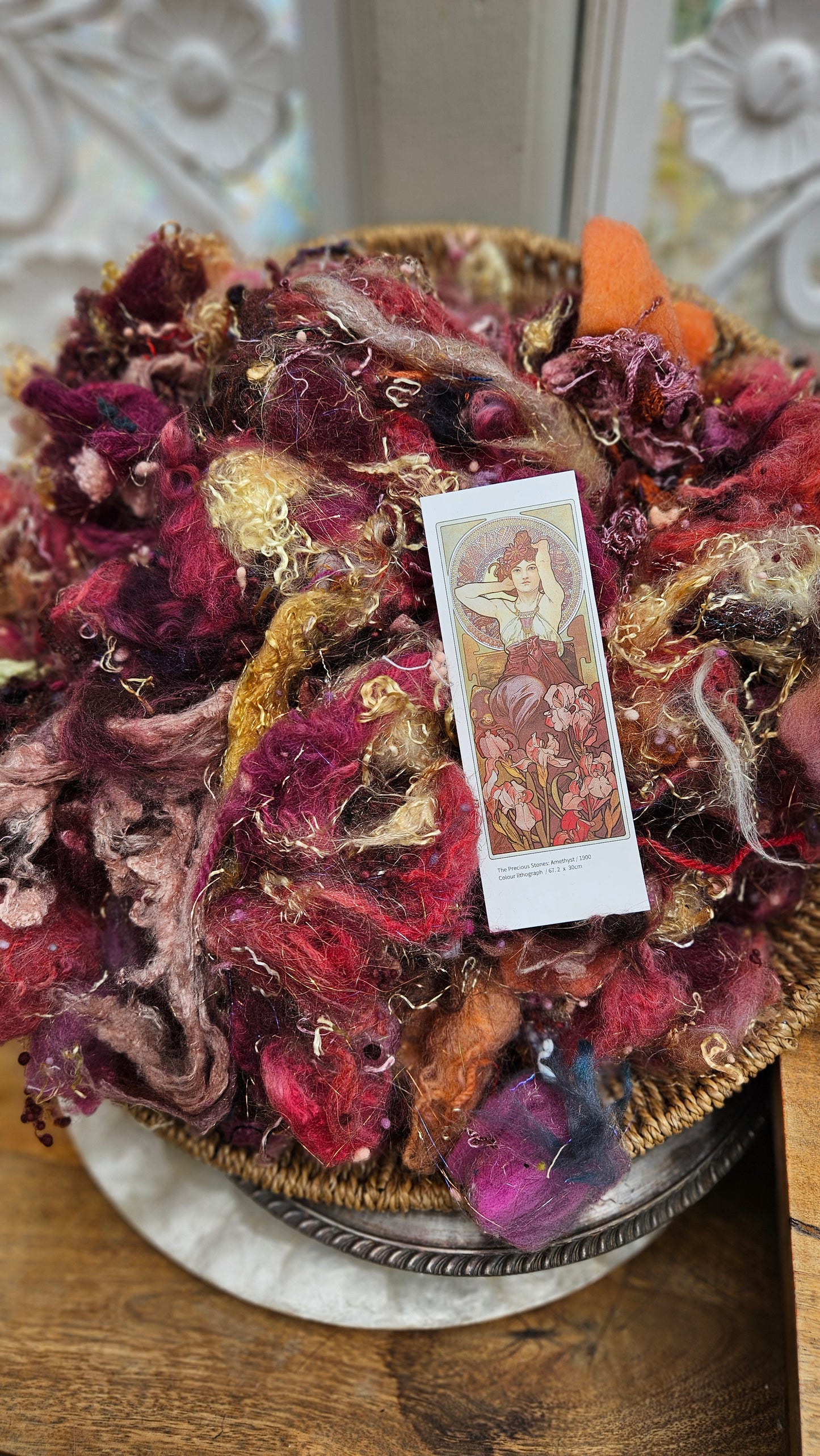 Amethyst - Alphonse Mucha Fiber Art Texture Blend 3 ounces