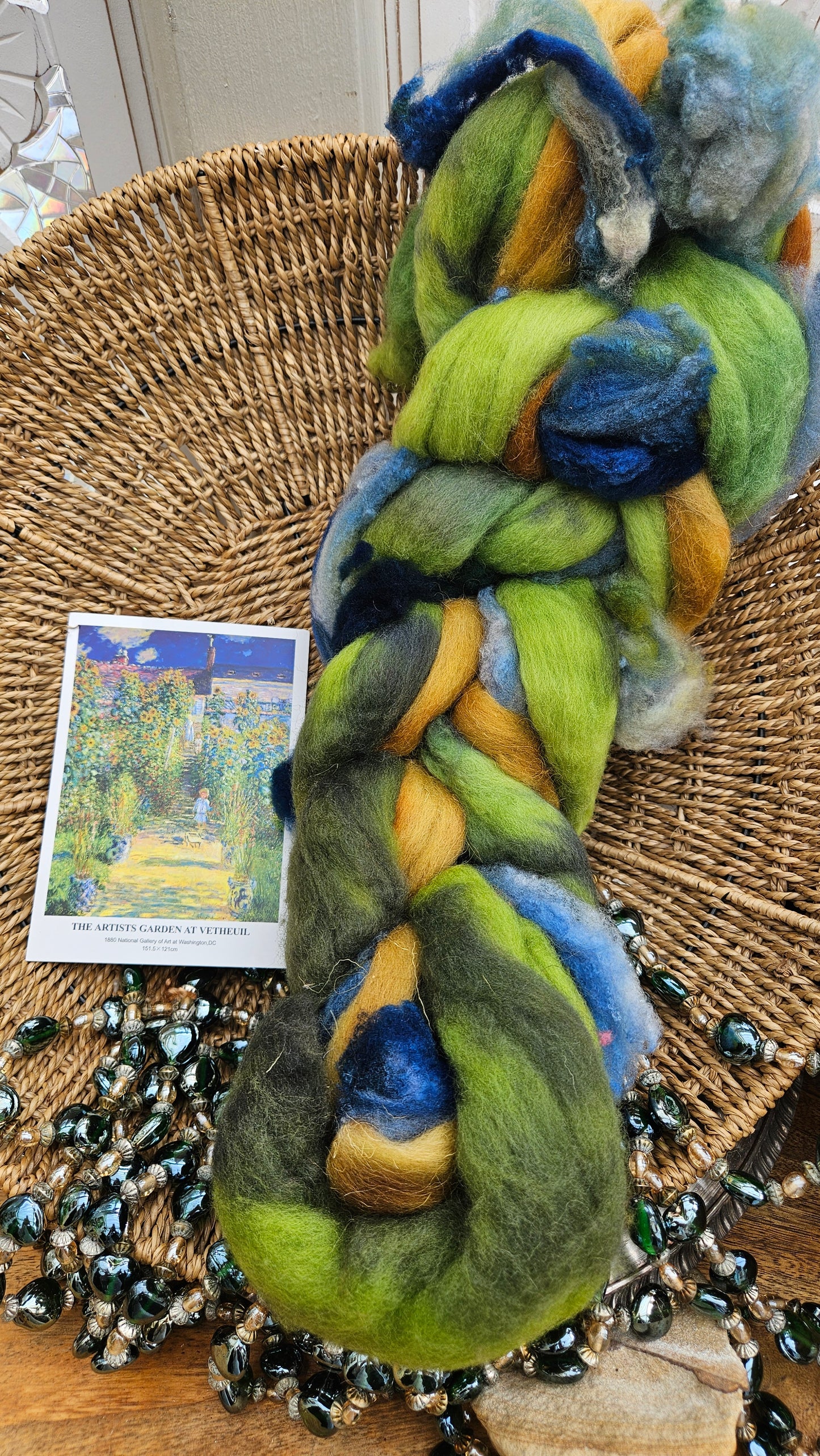 Monet Inspired Signature Art Roving - The Artists Garden 109 - 3.9 oz
