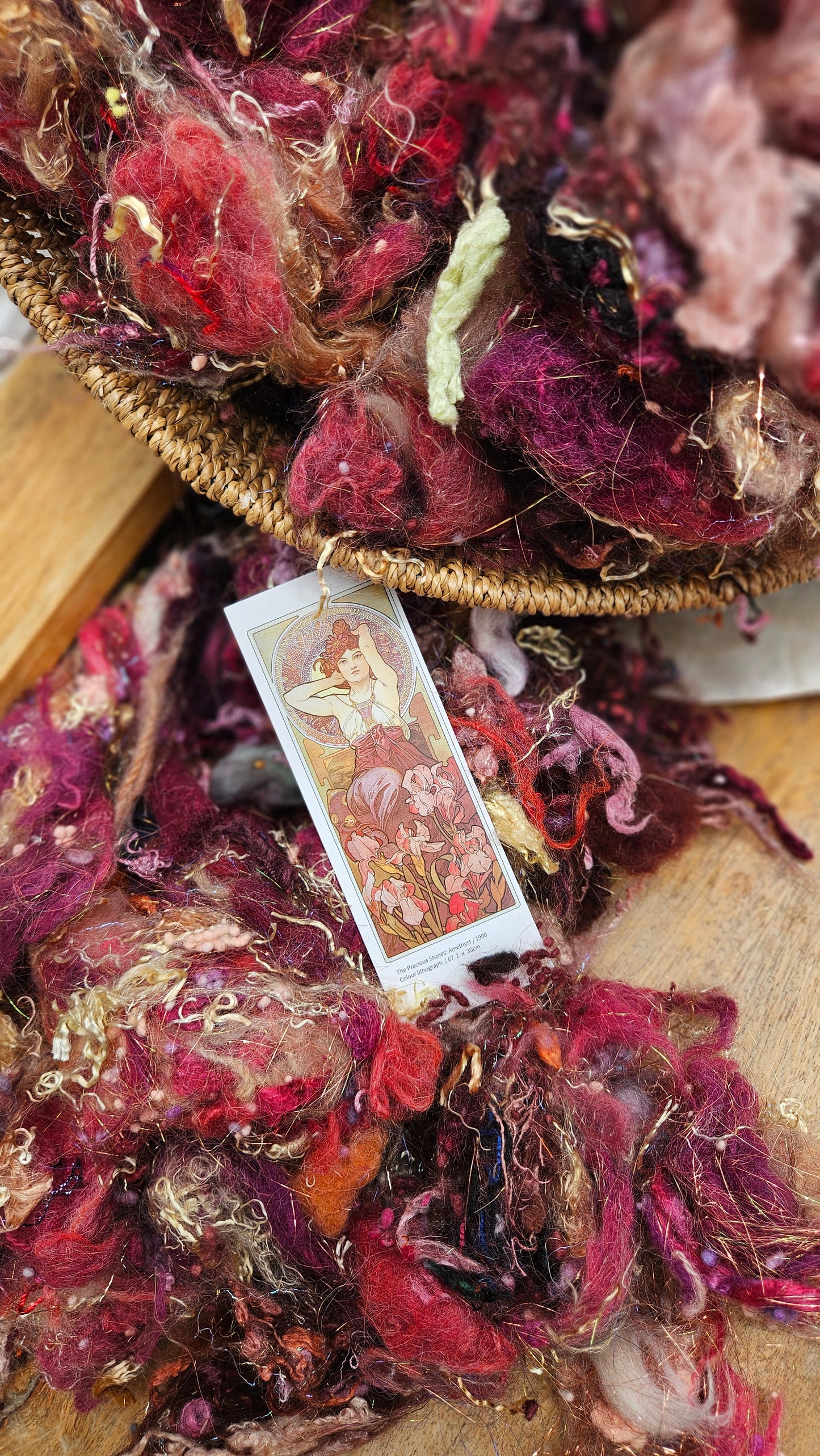 Amethyst - Alphonse Mucha Fiber Art Texture Blend 3 ounces