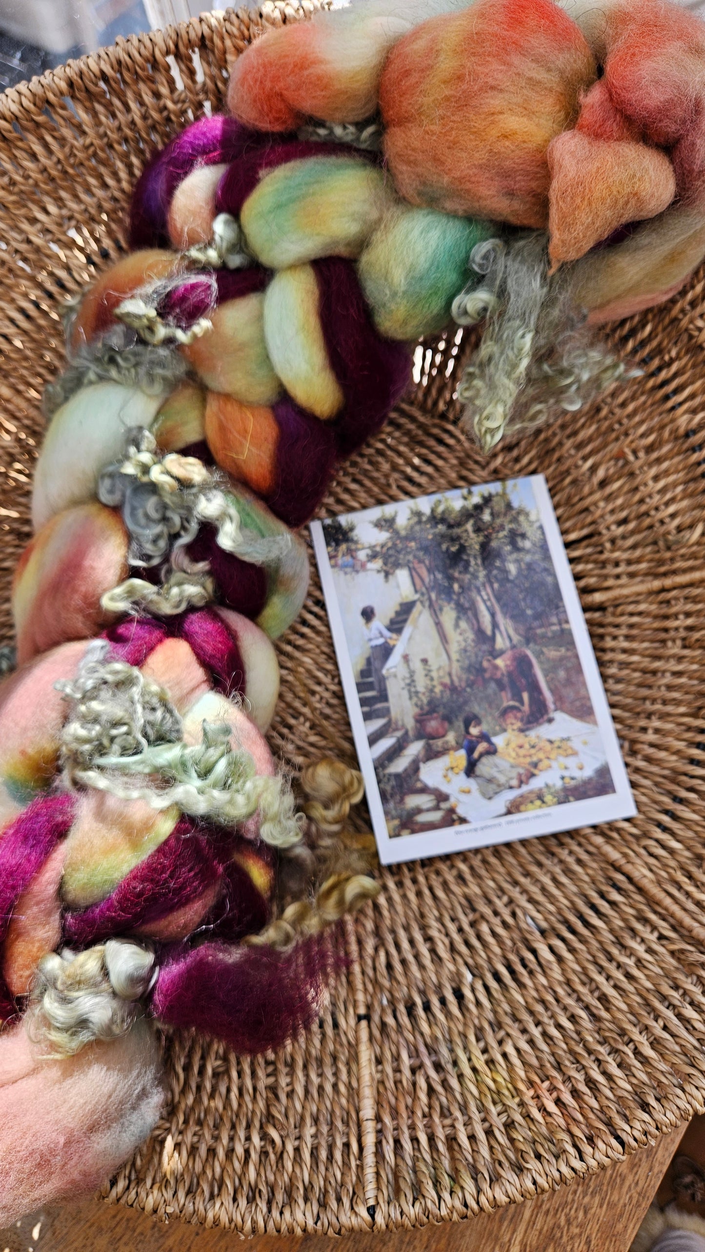 Waterhouse Inspired Signature Art Roving - Gathering Orange Blossoms Collection 107 - 5.1 oz