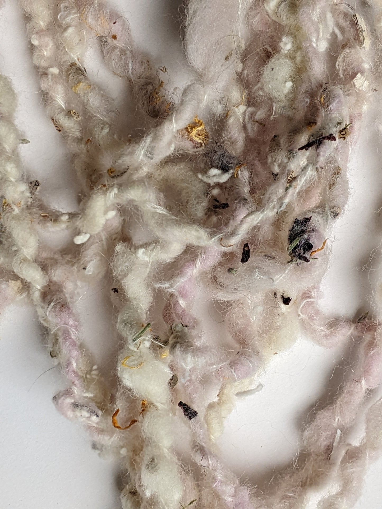 Dried lavender, hibiscus, calendula, and 1800s paper bits for papermaking - 1 oz | 28 g