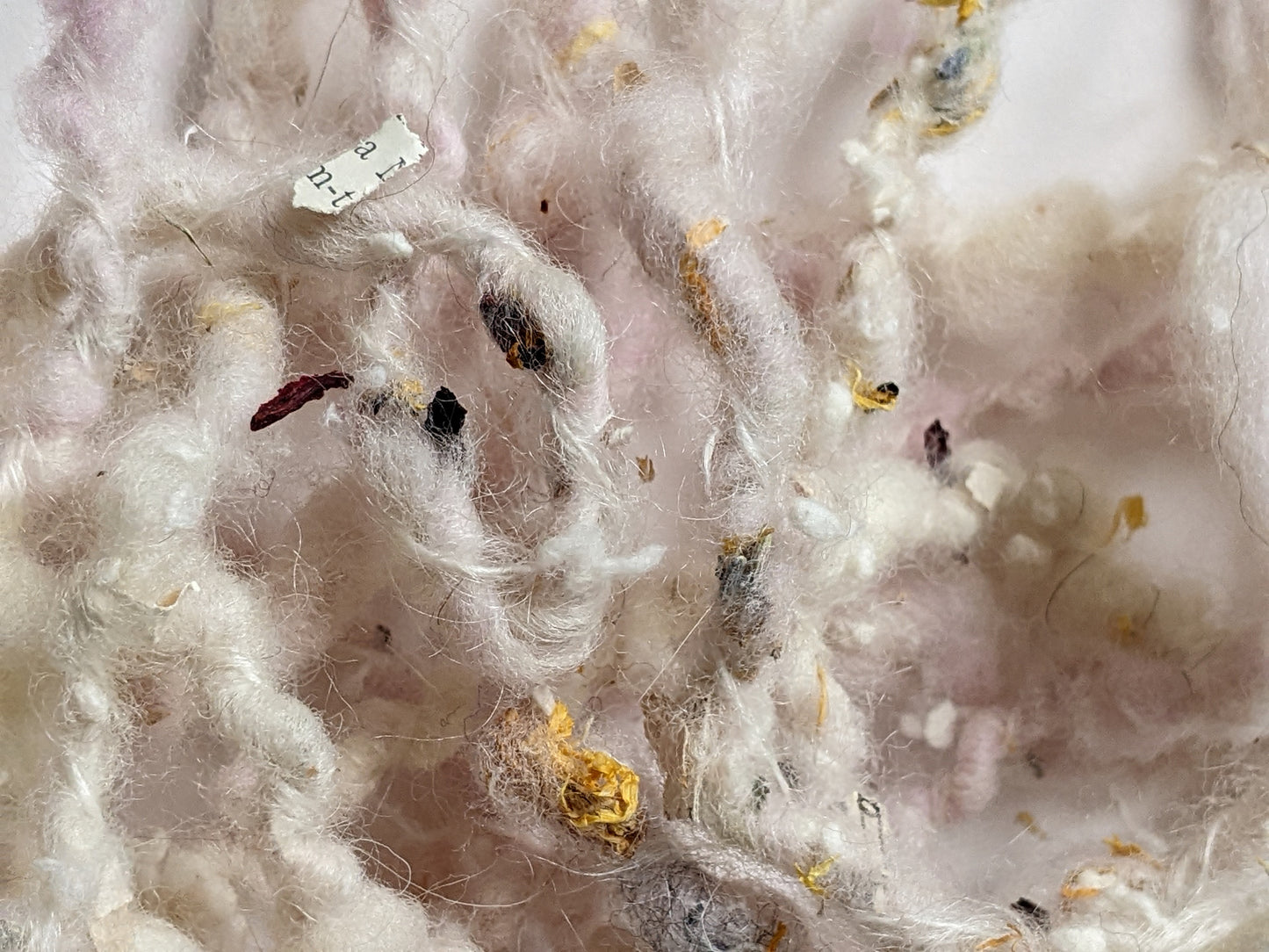 Dried lavender, hibiscus, calendula, and 1800s paper bits for papermaking - 1 oz | 28 g