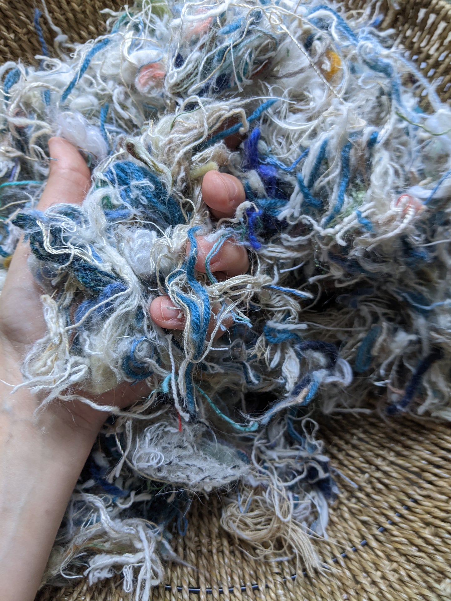 BOTTICELLI - recycled thread mix for fiber blending, felting, and papermaking - 3 oz | 85 g