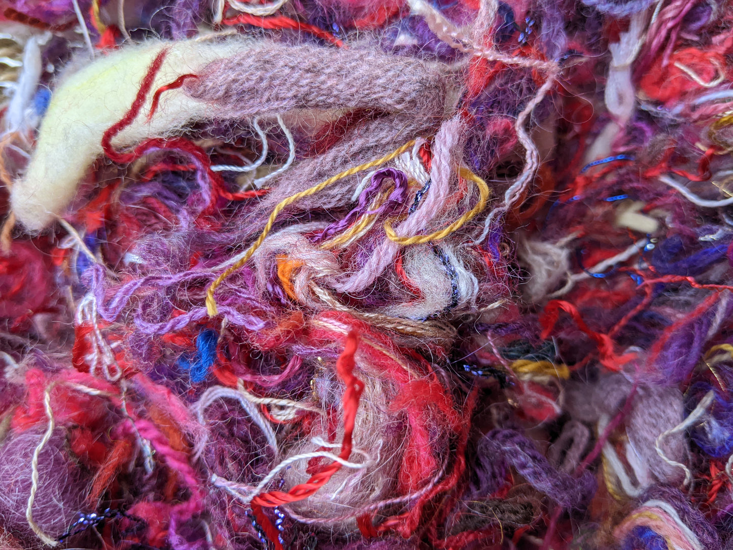 MICHELANGELO - recycled thread mix for fiber blending, felting, and papermaking - 3 oz | 85 g