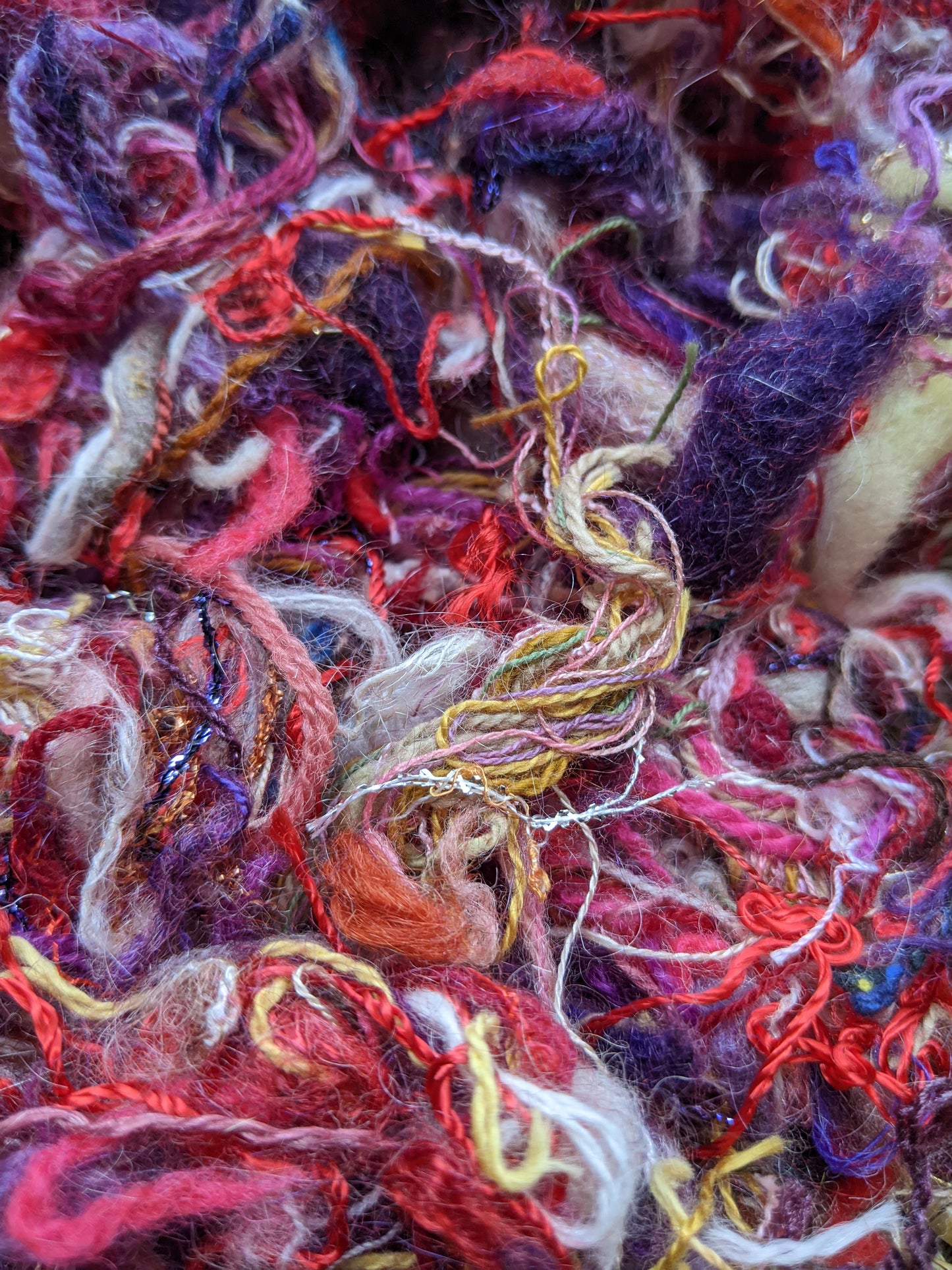 MICHELANGELO - recycled thread mix for fiber blending, felting, and papermaking - 3 oz | 85 g