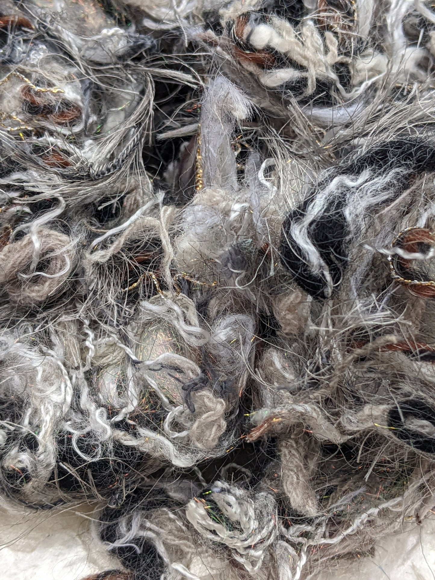 ESCHER - recycled thread mix for fiber blending and felting - 3 oz | 85 g