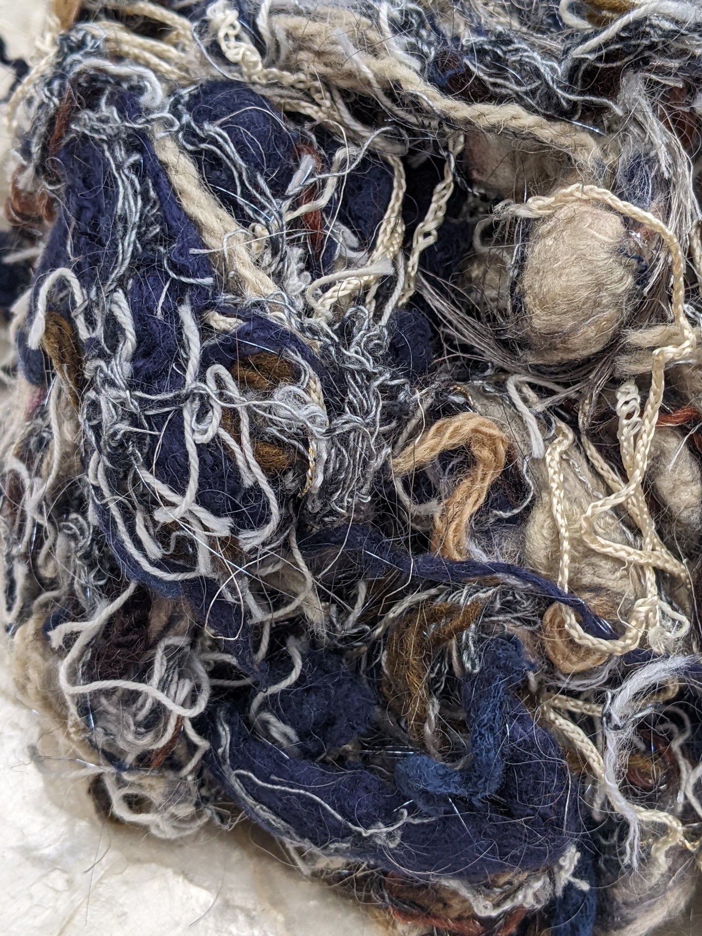 HOKUSAI - recycled thread mix for fiber blending and felting - 3 oz | 85 g
