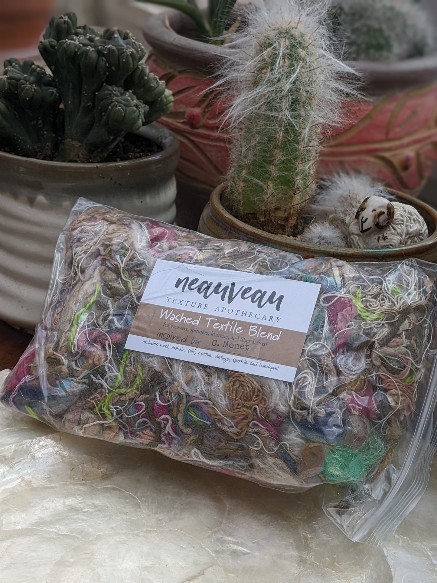 MONET - recycled thread mix for fiber blending and felting - 3 oz | 85 g