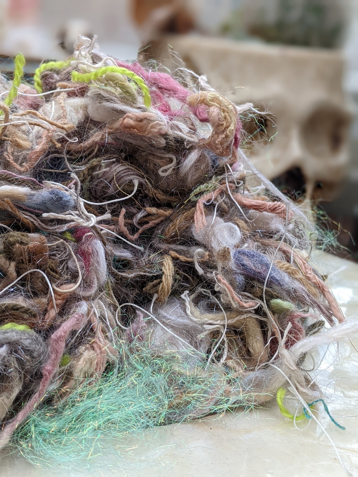 MONET - recycled thread mix for fiber blending and felting - 3 oz | 85 g