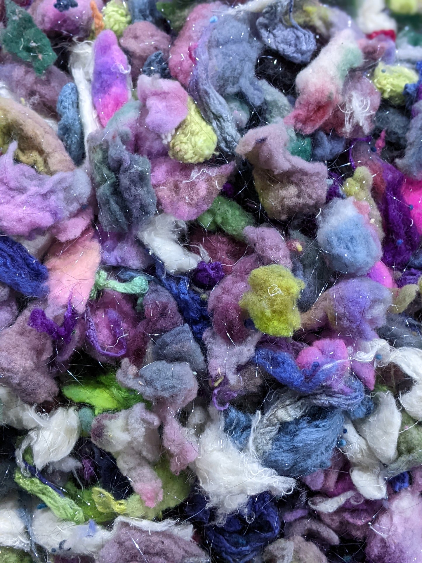 PICASSO - hand-dyed fine wool noil blend for fiber blending and felting - 2 oz | 57 g
