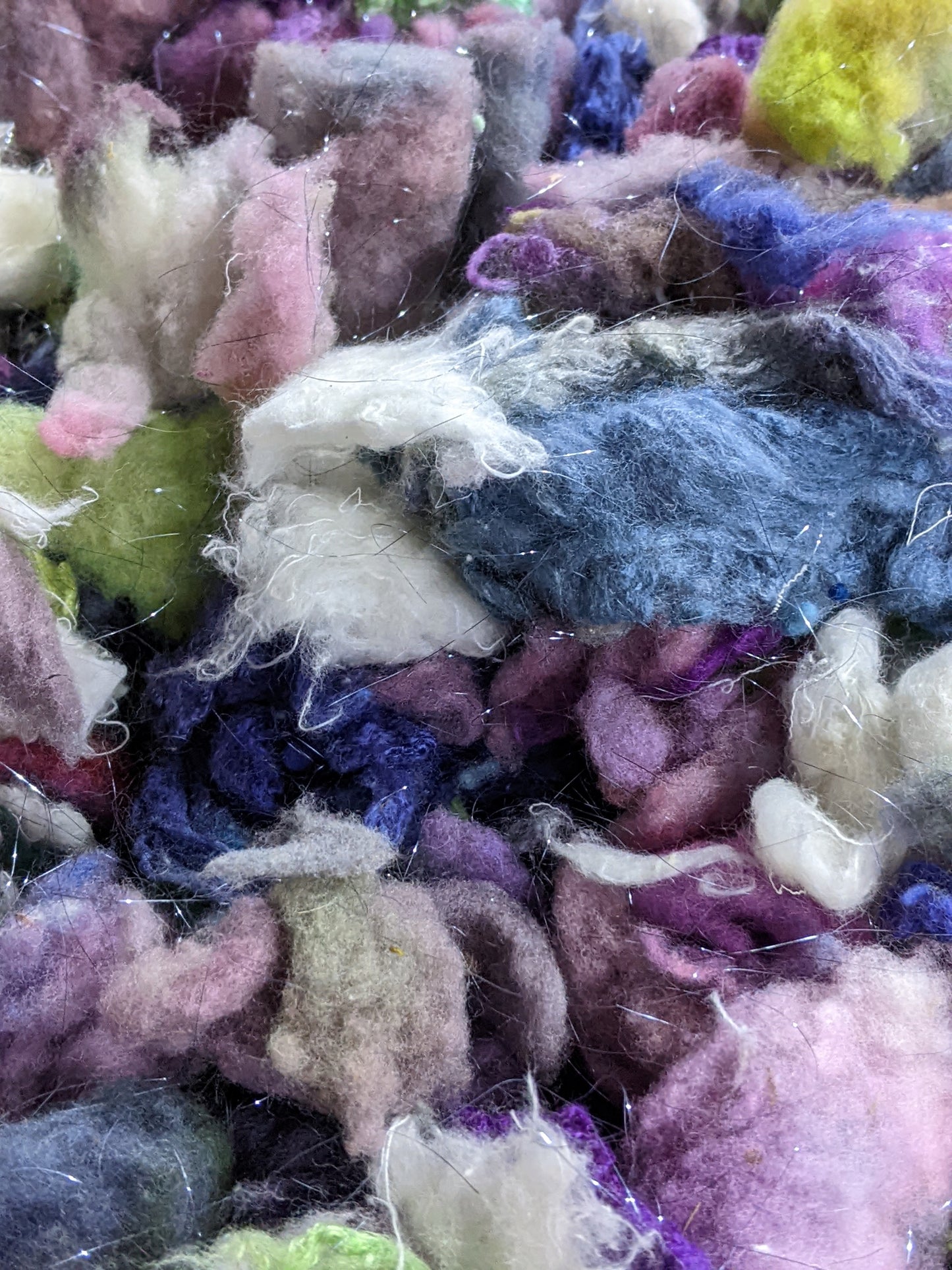 PICASSO - hand-dyed fine wool noil blend for fiber blending and felting - 2 oz | 57 g