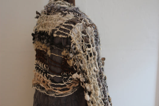 ELODIE Shrug (Free Handspun Knitting Pattern)