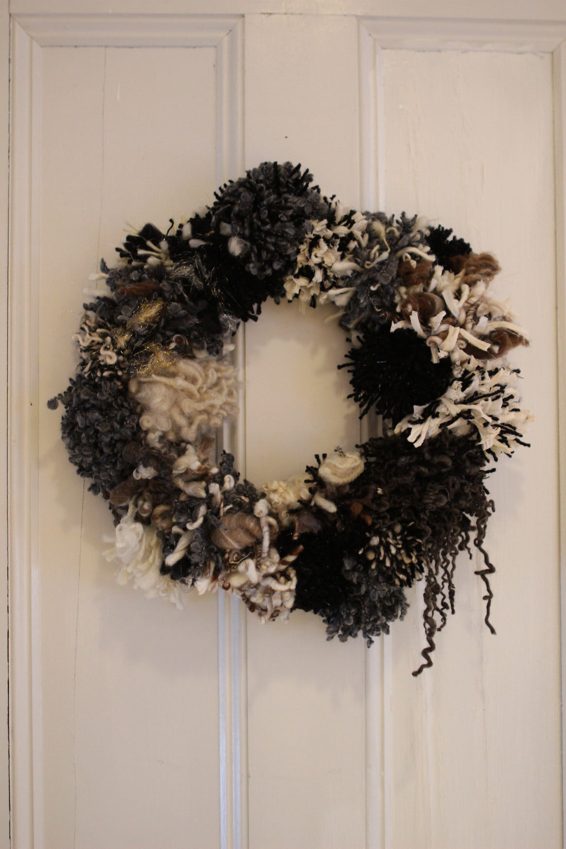 POM POM Wreath (Free Handspun Project)