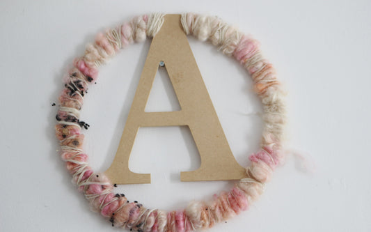 MONOGRAM Wall Decor (Free Handspun Project)