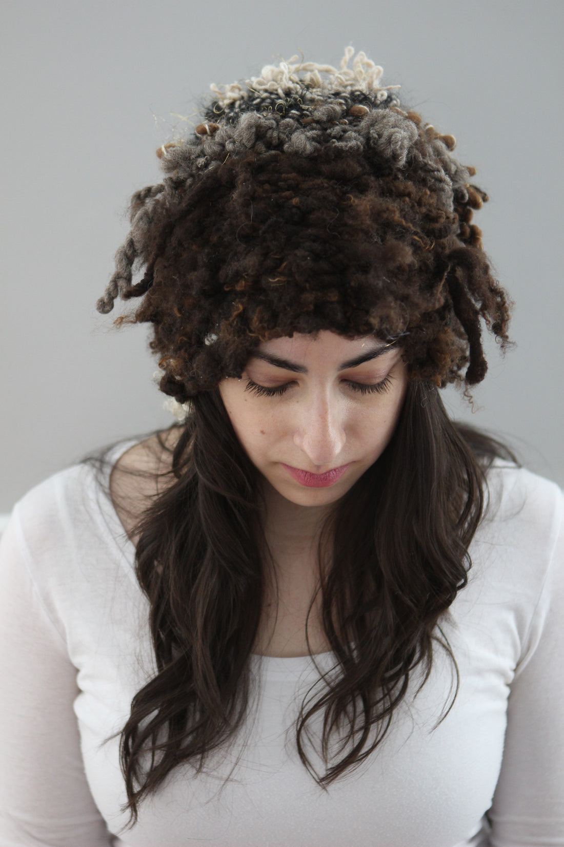 FLUID Hat (Free Handspun Knitting Pattern)