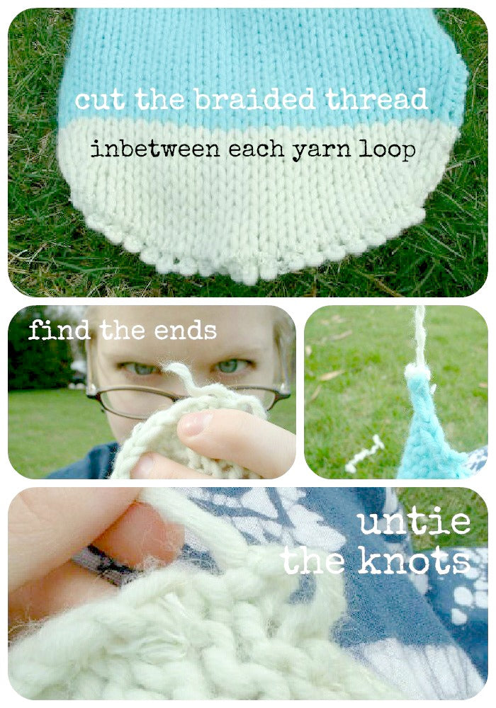 ORIGINAL Sweater Unraveling and Recycling Yarn Tutorial (Summer 2002)