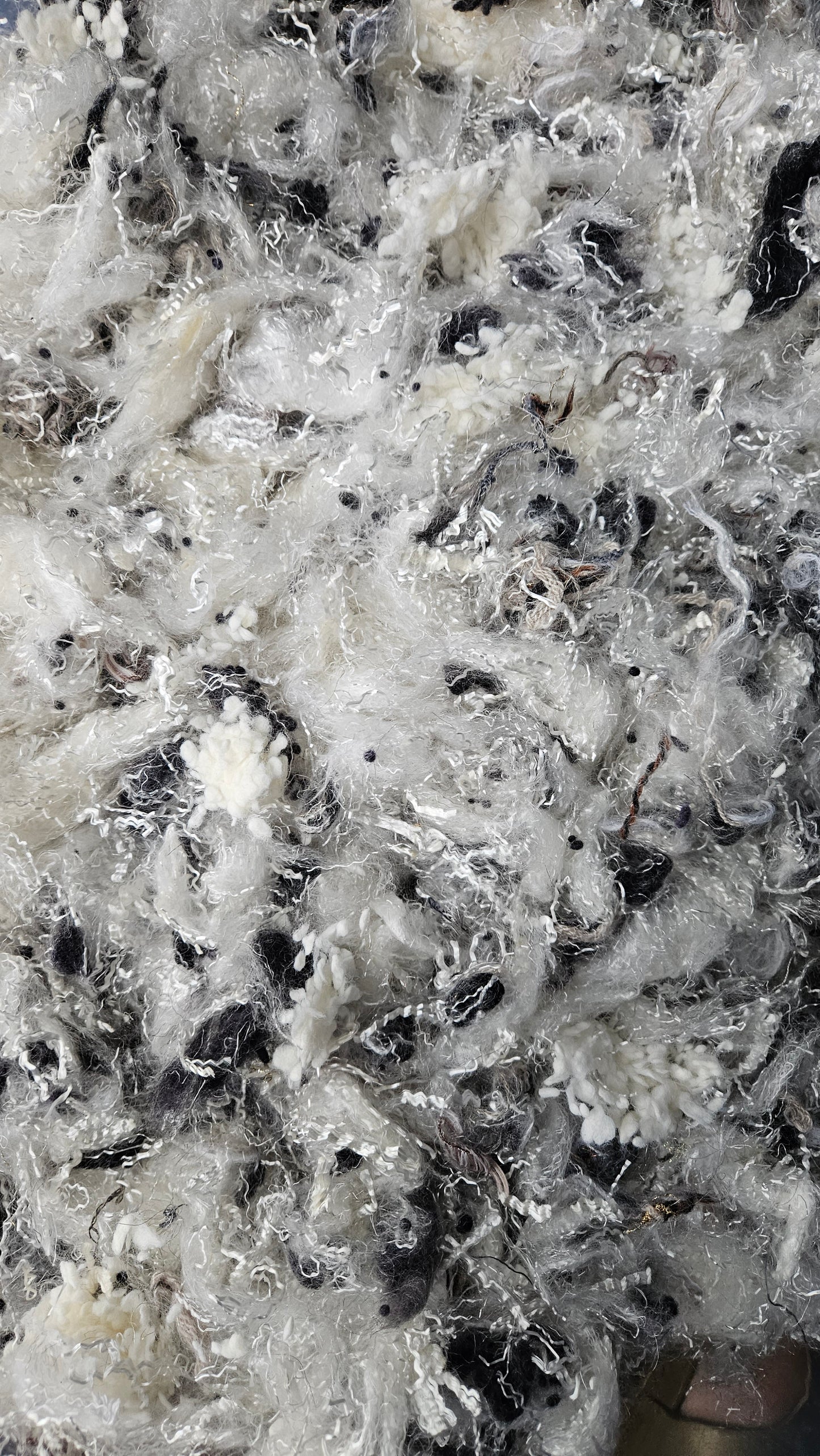 BIRCH GROVE - faux silk limited edition hand-dyed fiber art texture for blending, felting, and papermaking - 2 oz | 57 g