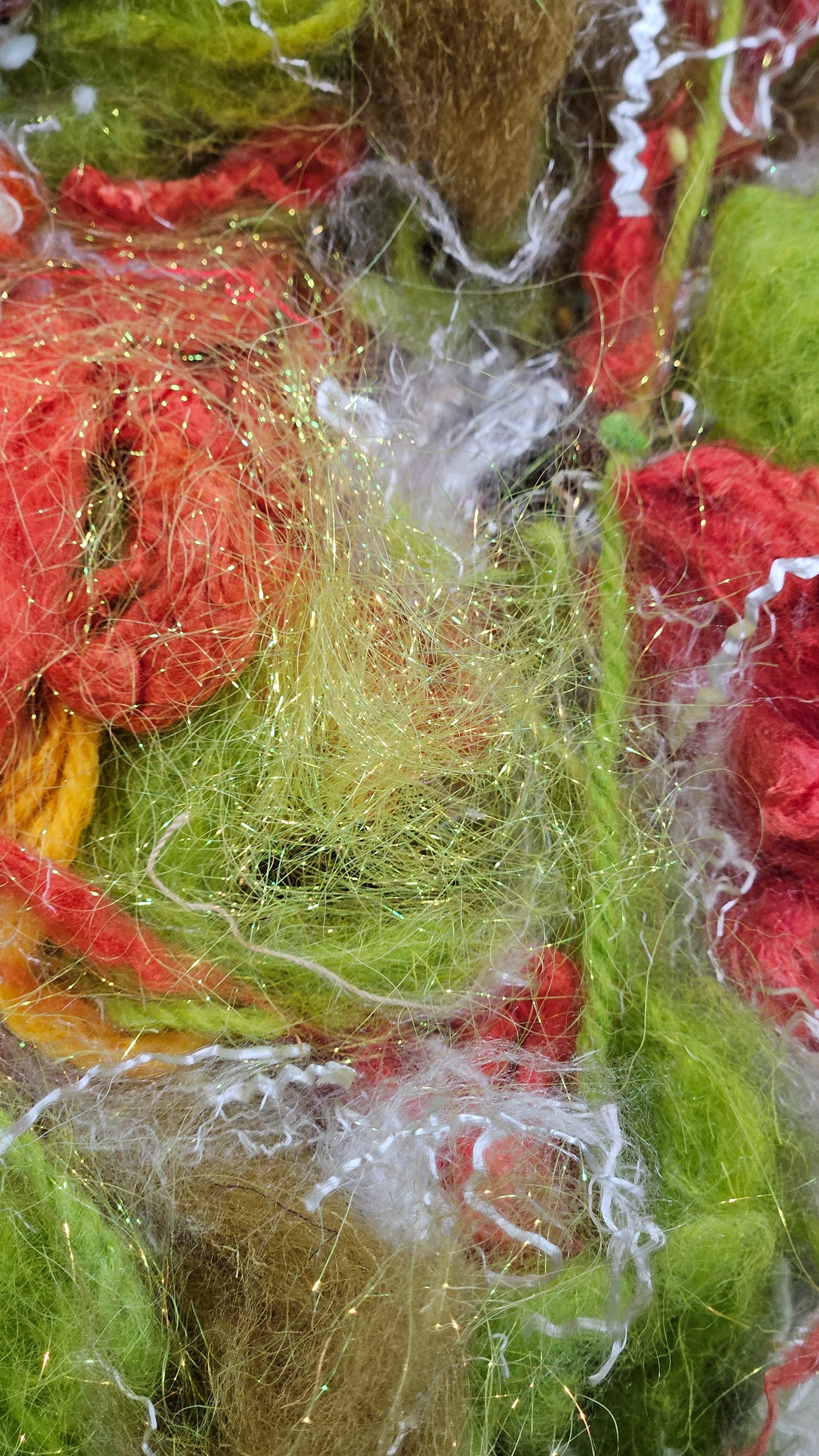 JO MARCH - recycled wool fiber art texture for blending, felting, and papermaking - 2 oz | 57 g