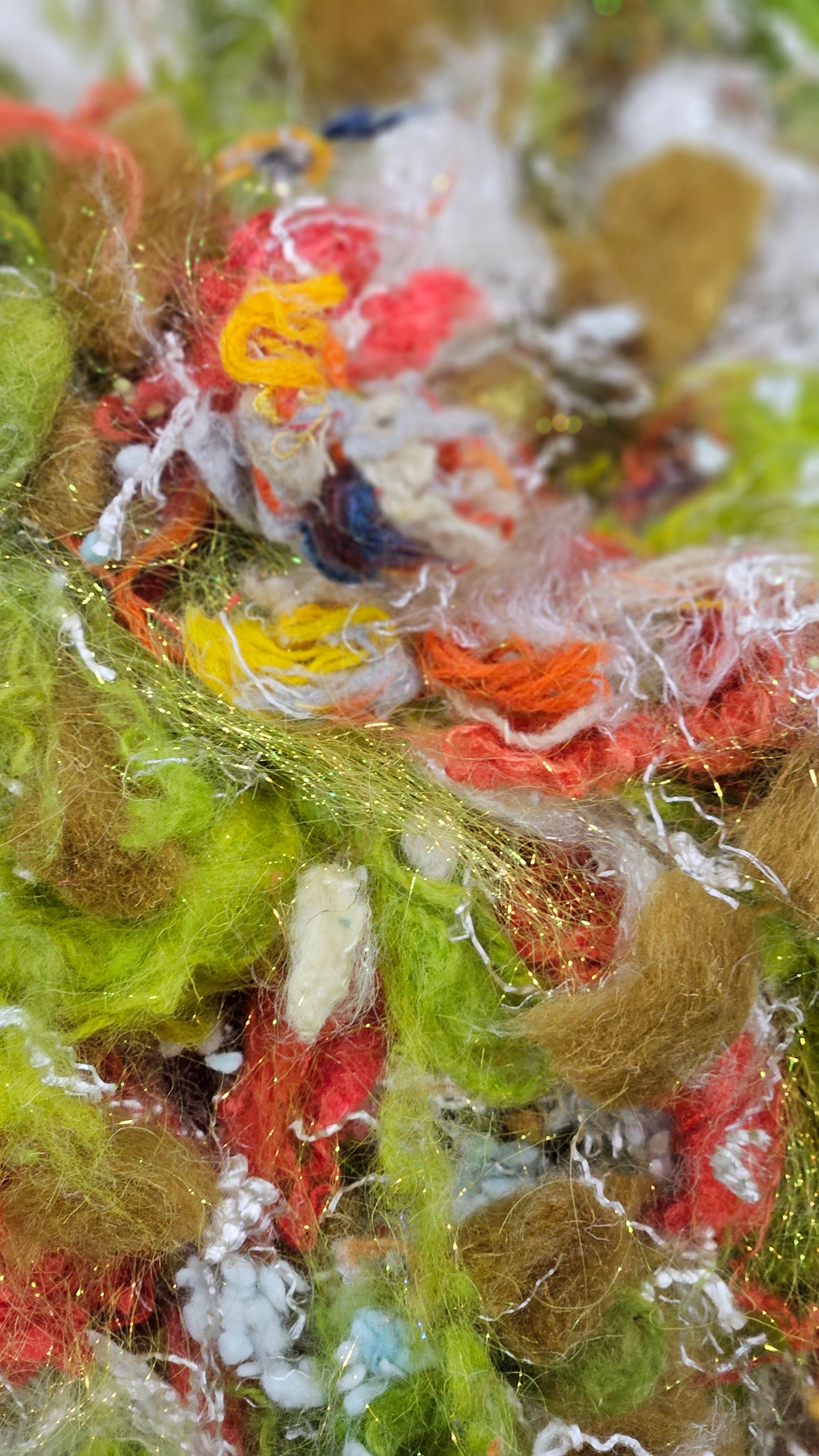 JO MARCH - recycled wool fiber art texture for blending, felting, and papermaking - 2 oz | 57 g