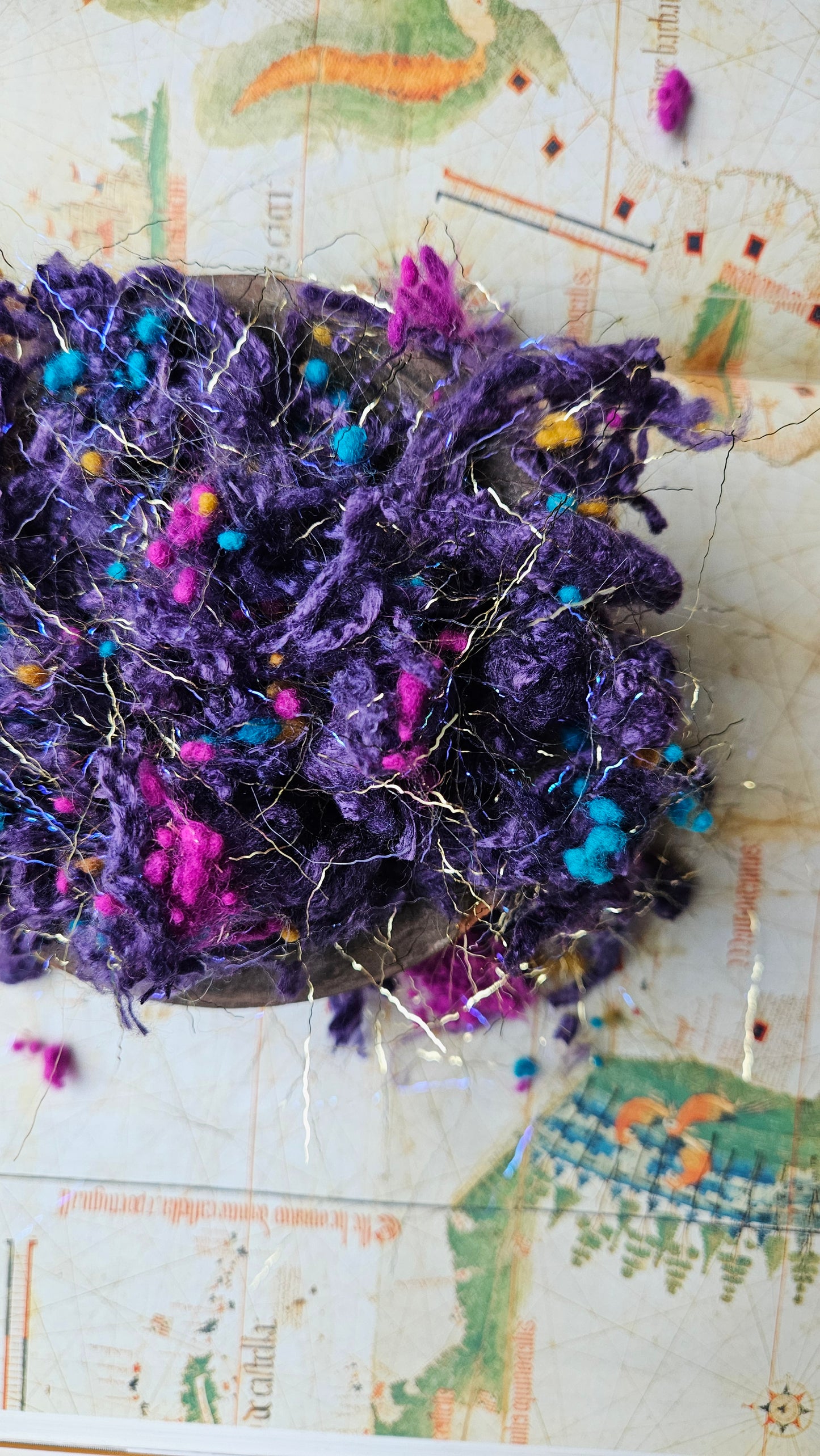 NINEVEH Dyed Fine Wool Nepps Bamboo Blend - 1.5 ounces