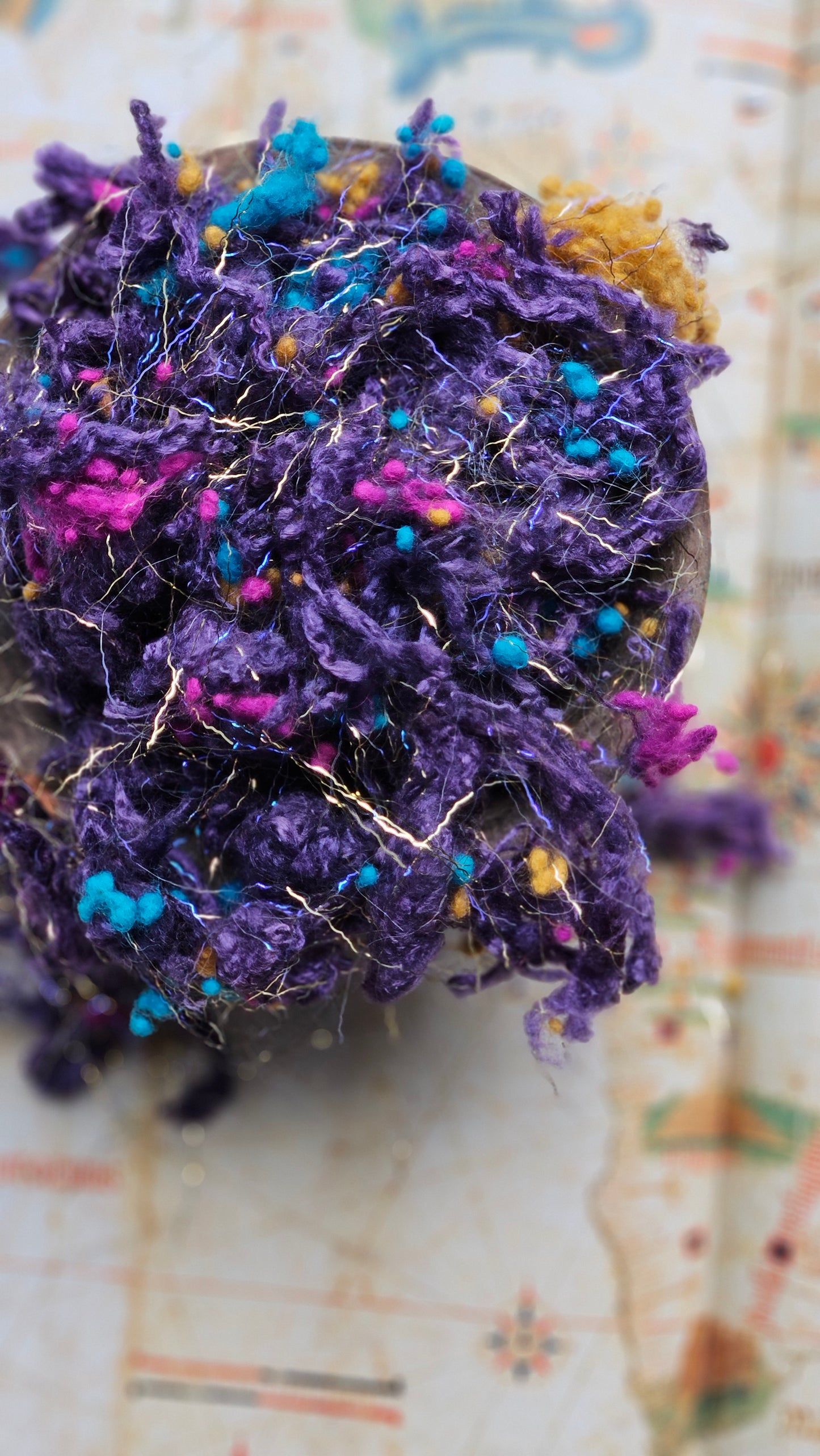 NINEVEH Dyed Fine Wool Nepps Bamboo Blend - 1.5 ounces