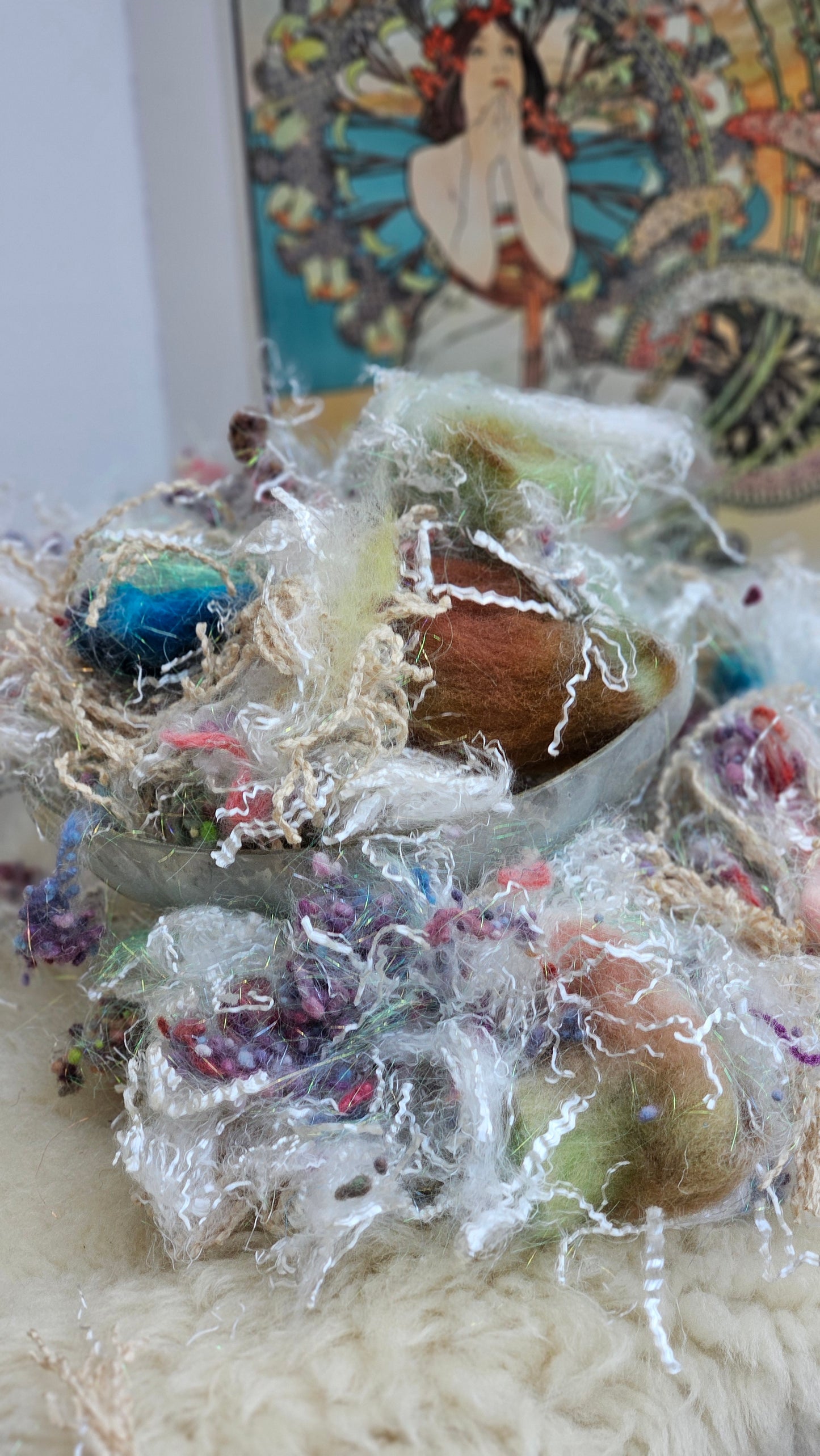 MONACO Alphonse Mucha Inspired Fiber Art Texture Blend - 2.5 ounces