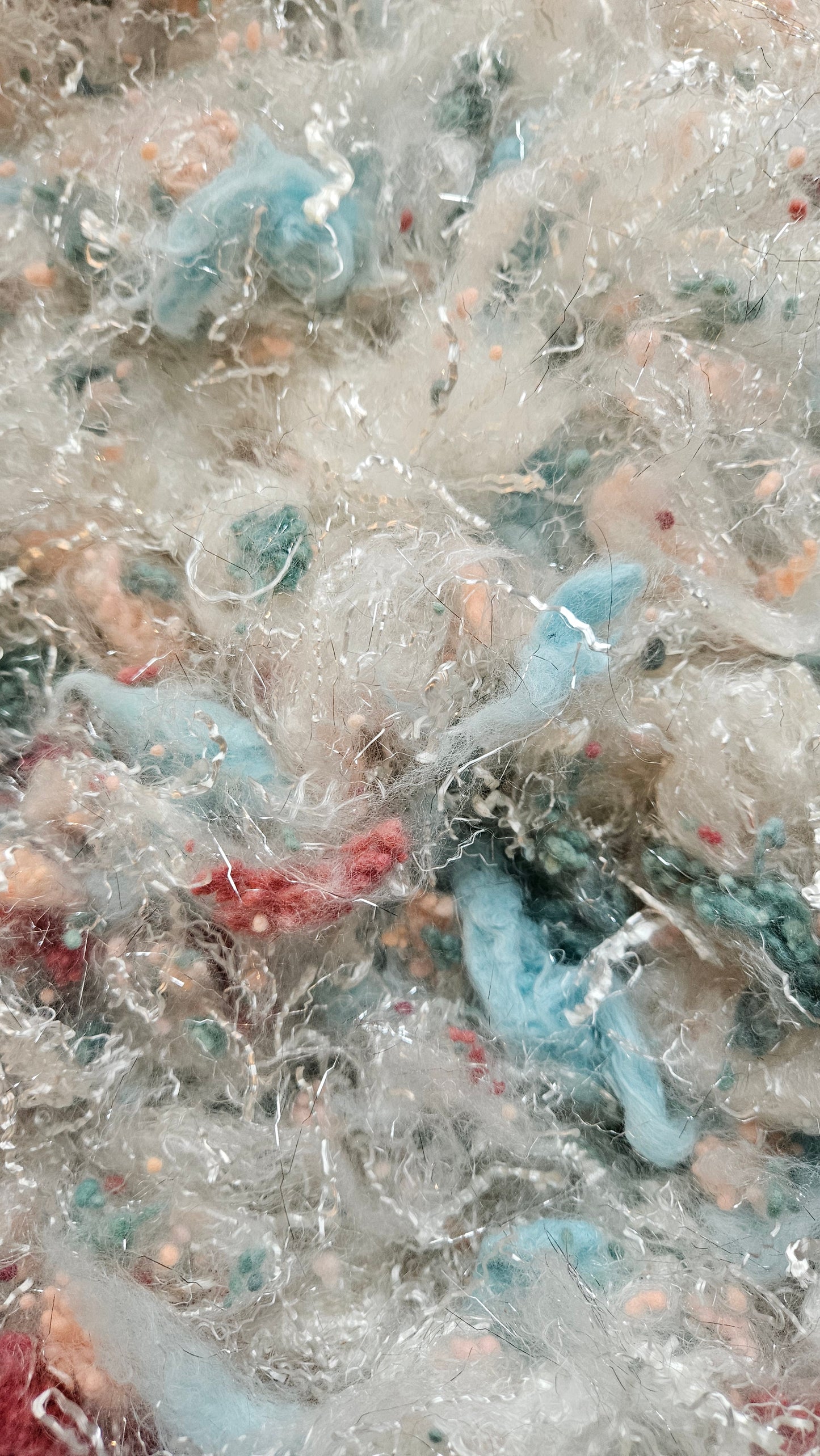 MADAME HENRIOT - faux silk limited edition Renoir Impressionist inspired fiber art texture for blending, felting, and papermaking - 2 oz | 57 g