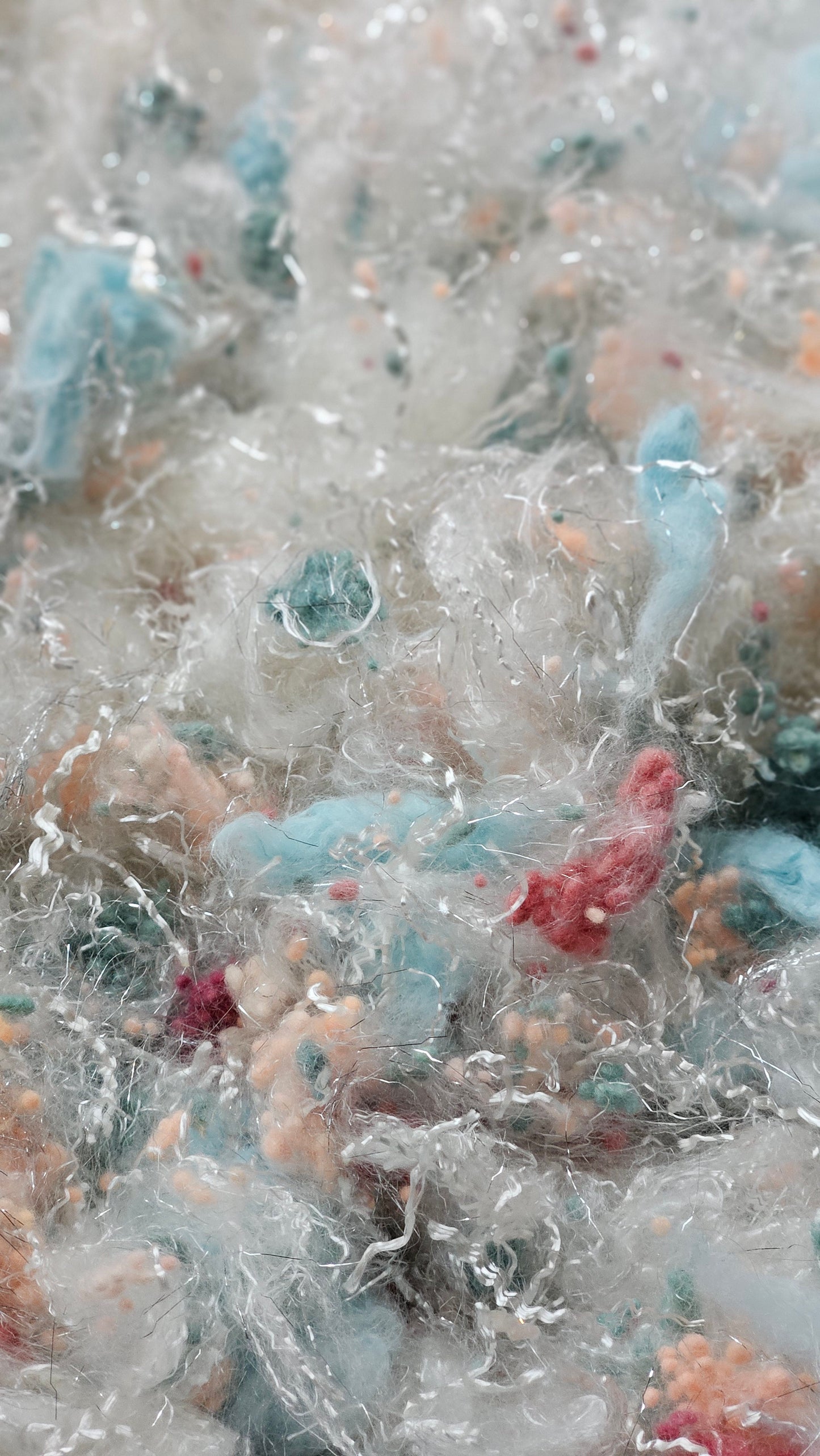 MADAME HENRIOT - faux silk limited edition Renoir Impressionist inspired fiber art texture for blending, felting, and papermaking - 2 oz | 57 g