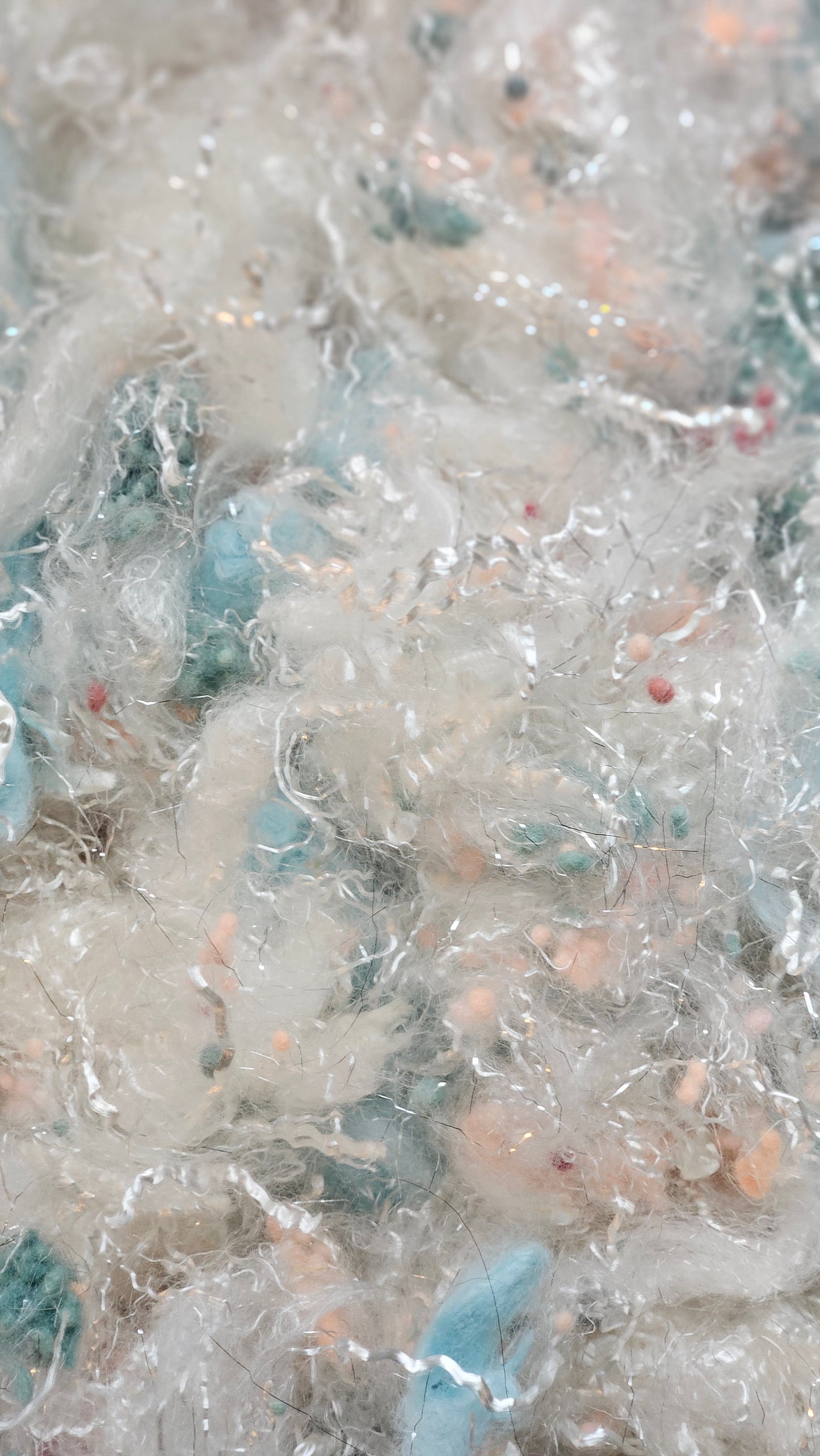 MADAME HENRIOT - faux silk limited edition Renoir Impressionist inspired fiber art texture for blending, felting, and papermaking - 2 oz | 57 g
