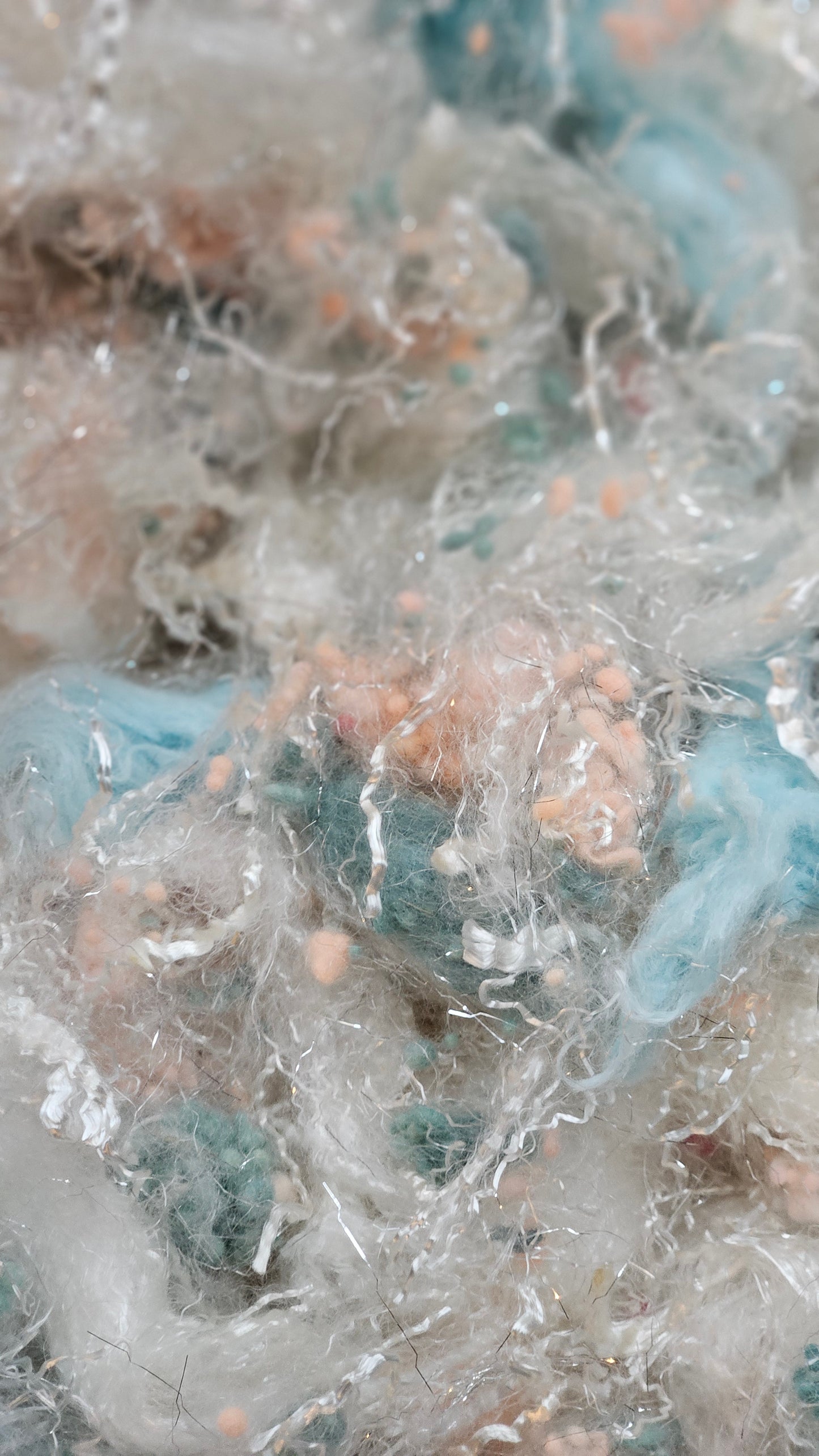 MADAME HENRIOT - faux silk limited edition Renoir Impressionist inspired fiber art texture for blending, felting, and papermaking - 2 oz | 57 g