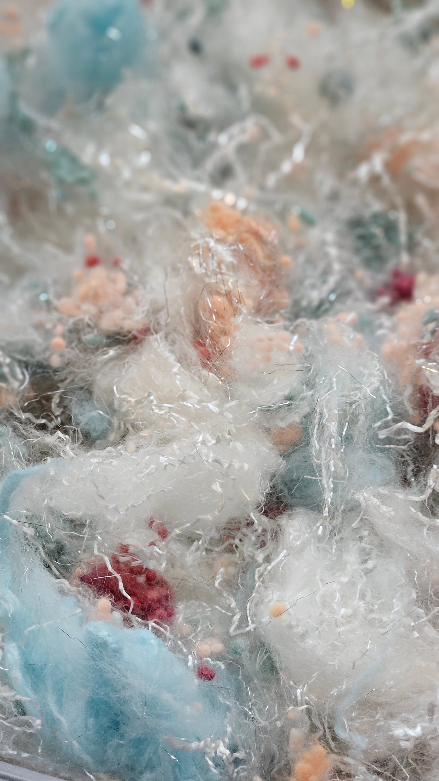 MADAME HENRIOT - faux silk limited edition Renoir Impressionist inspired fiber art texture for blending, felting, and papermaking - 2 oz | 57 g