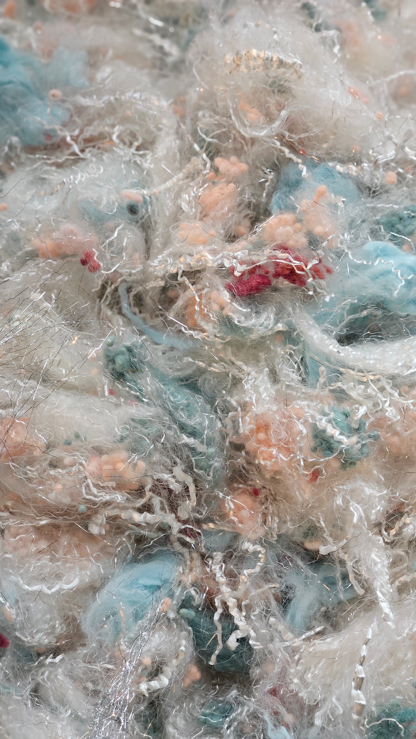 MADAME HENRIOT - faux silk limited edition Renoir Impressionist inspired fiber art texture for blending, felting, and papermaking - 2 oz | 57 g
