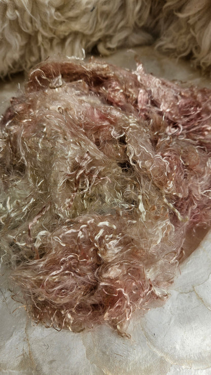 PYRITE Eucalyptus Crimp Hand Dyed Effects Fiber - 2 ounces
