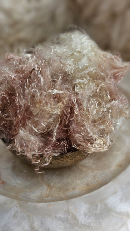 PYRITE Eucalyptus Crimp Hand Dyed Effects Fiber - 2 ounces