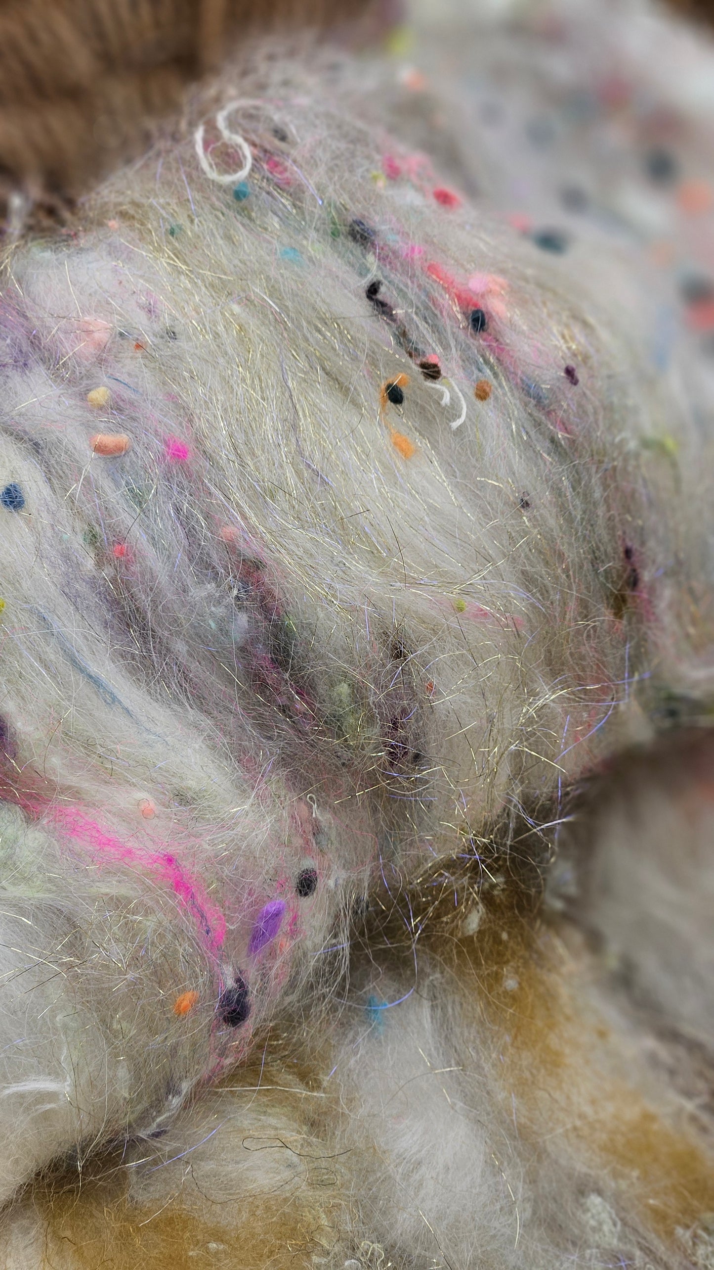 ART BATT 015 - Baroque Inspired Mohair and Texture Art Batt - 3.4 oz |