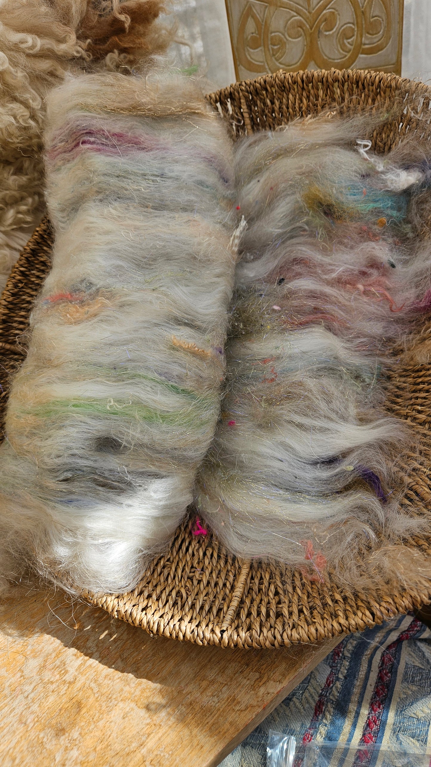 ART BATT 007 - Baroque Inspired Mohair and Texture Art Batt - 3.9 oz |