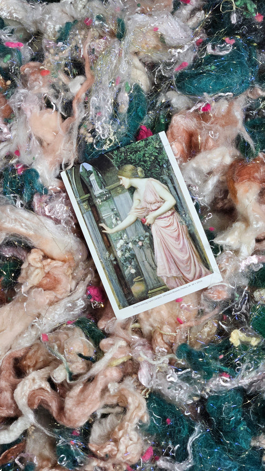 Psyche Entering Cupid's Garden- Waterhouse Fiber Art Texture Blend 3 ounces