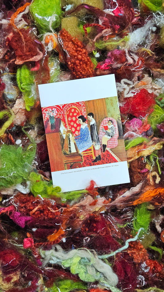 The Piano Lesson - Matisse Fiber Art Texture Blend 3 ounces