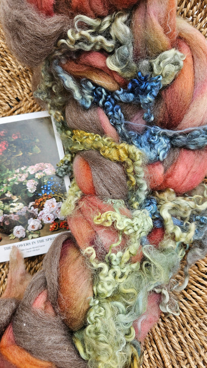 Monet Inspired Signature Art Roving - Flowers In The Spring Collection 104 - 4.8 oz