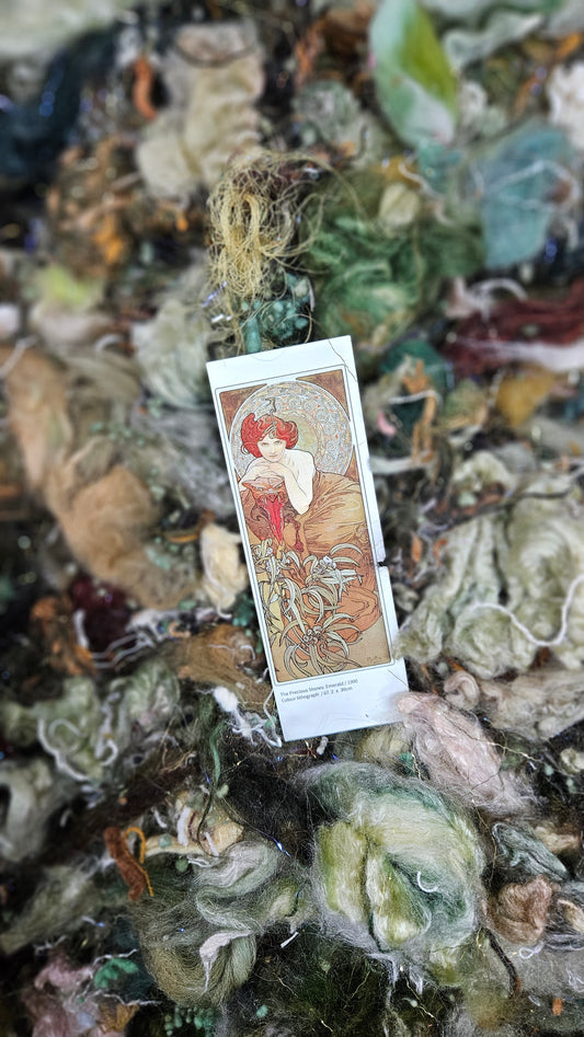Emerald - Alphonse Mucha Fiber Art Texture Blend 3 ounces