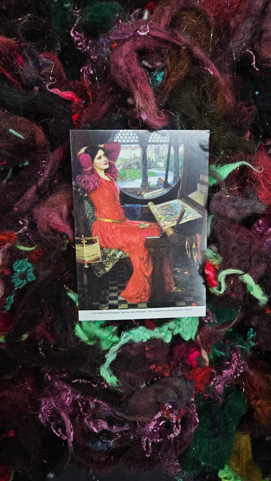 I am Half-Sick of Shadows - Waterhouse Fiber Art Texture Blend 3 ounces
