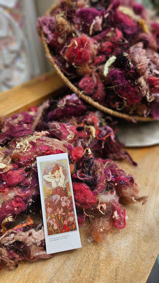 Amethyst - Alphonse Mucha Fiber Art Texture Blend 3 ounces