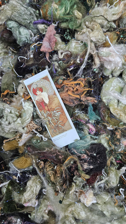 Emerald - Alphonse Mucha Fiber Art Texture Blend 3 ounces