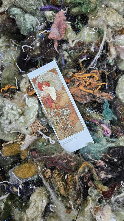Emerald - Alphonse Mucha Fiber Art Texture Blend 3 ounces