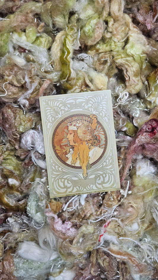Byzantine Blonde - Alphonse Mucha Fiber Art Texture Blend 3 ounces