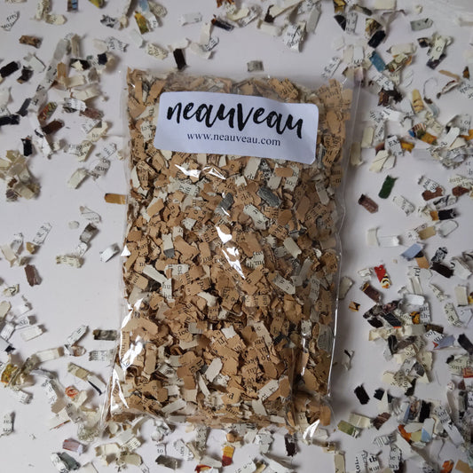 1800s antique paper bits for papermaking - 1 oz | 28 g