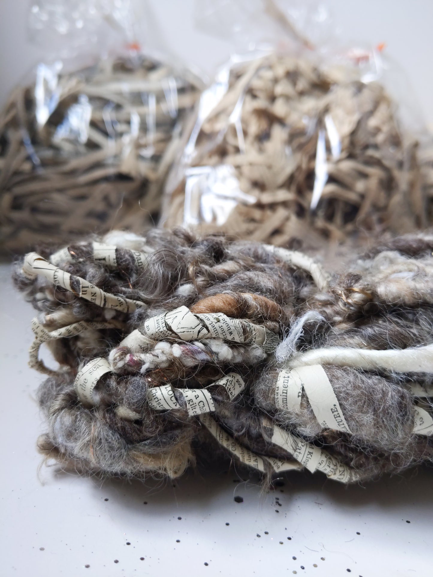 1800s antique paper ribbons for papermaking  - 4 oz | 113 g