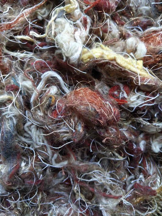REMBRANDT - recycled thread mix for fiber blending, felting, and papermaking - 3 oz | 85 g