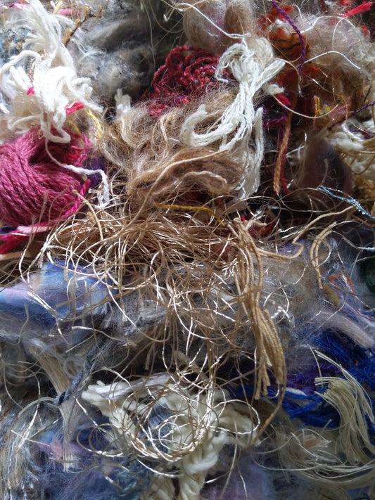 KLIMT - recycled thread mix for fiber blending, felting, and papermaking - 3 oz | 85 g